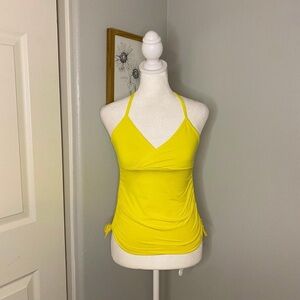 Lululemon Yellow Wrap Tie Front Camisole